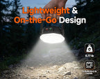 4000LM Camping Light Rechargeable, 3 Lighting Modes, 30W Portable Tent Light with Magnet, IP65 Waterproof Hanging Light for Camping, Hiking, Emergency, Hurricane, Power Outages (Black)