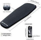 ONETIGRIS CAMPING AERODREAM Self-Inflating Mattress,4.1 R Inflatable Foam Sleeping Pad for Camping,Backpacking and Hiking