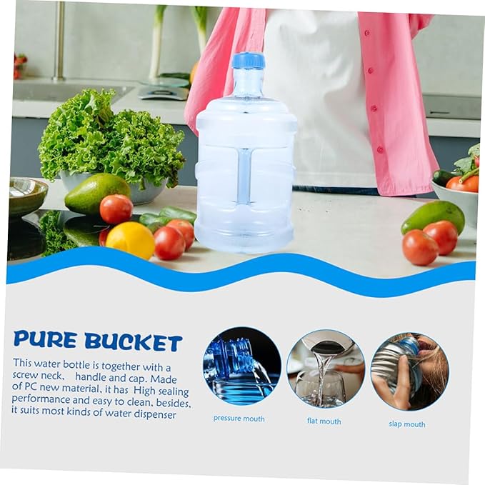 GANAZONO Thick Material Reusable Water Bottle Filter Large Capacity Outdoor Water Container for Camping Hiking