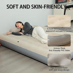 Air Mattress with Headboard, 9" Inflatable with Built - in Electric Pump - Fast Inflation, Supports up to 650 lbs - Comfort Air Bed Queen for Camping & Home