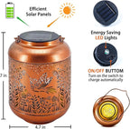 2 Pack Hummingbird Outdoor Solar Hanging Lanterns Waterproof LED Solar Lights Metal Decorative Lanterns for Garden, Patio, Courtyard, Backyard, Yard Decor Unique Hummingbird Gifts for Women Gardening