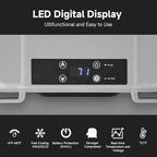 BODEGA BODEGACOOLER 12 Volt Car Refrigerator, 18 Quart Portable Freezer, Car Fridge -4℉-68℉, Compressor Electric Cooler 12/24V DC100-240 Volt AC for Outdoor RV Camping Travel Vehicles Home Use, Black
