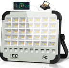 300W LED Solar Work Light Rechargeable, Sinear 26000LM Magnetic Portable Light, 26000mAh with 5 Modes, IP66 Waterproof for Outdoor Camping, Car Repair, Building, Workshop, Garage, Emergency