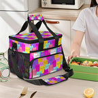 Pardick Colorful Animals Cat Cute Soft Cooler Bag Insulated Lunch Box for Men & Women, Large Leakproof Lunch Bag Portable Beach Cooler for Work, Picnic, Road Trips,Fishing, Travel, Camping,A-15