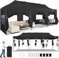 COBIZI 10x20 Commercial Heavy Duty Pop Up Canopy Party Tents for Parties with Sidewalls