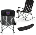 Picnic TIME NCAA Unisex-Adult NCAA Outdoor Rocking Camp Chair, XL Heavy Duty Camping Chair for Adults