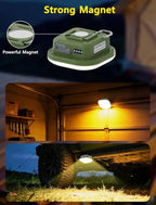 Rechargeable Camping Lantern, 800LM LED Tent Light with 4500mAh Battery & Magnet, IP54 Waterproof, Stepless Dimming, 5 Modes for Camping, Hurricane, Outdoor