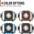Coast FL97R Voice-Controlled 1200 Lumen Rechargeable LED Headlamp with Pure Beam® Spot & Flood, ARC Lighting, Red & Green Color Modes, Glide Focus™ Radial Arm Dial and USB-C Charge Port, Ocean Blue