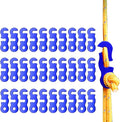 30Pcs Guyline Tensioner Aluminum Alloy Guy Line Cord Adjusters Tent Rope Tensioners Paracord Tensioner for Outdoor Tent Camping Hiking Accessories