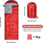 Tudomro Camping Sleeping Bag for Adults Lightweight Packable Waterproof Camping Gear Equipment to Keep Warm for Outdoor Backpacking Hiking Travel