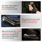 SuperFire Rechargeable Headlamp 1000 Lumens - Waterproof Hands-Free Light with 5 Modes & Magnetic Base | Gift for Men, Dads, Outdoorsmen | Camping, Hunting, Work, Emergency (TH04-S)