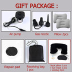 Inflatable Car Air Mattress Back Seat Bed with Air Pump,Thickened Portable Car Travel Sleeping Camping Air Mattress Blow Up Bed for Car Universal SUV