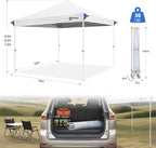 Sekey 10x10 Pop Up Canopy with One Push Setup-Easy Up Canopy with 99% UV Blocking - Instant Outdoor Sun Shade for Events, Parties, Camping- Commercial Gazebo with Weight Bags,Wind Proof&Waterproof