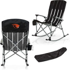 Picnic TIME NCAA Unisex-Adult NCAA Outdoor Rocking Camp Chair, XL Heavy Duty Camping Chair for Adults