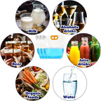 20 Pcs 1.3 Gallon Collapsible Water Emergency Container Bag 26 Gallon Freezable BPA Free Food Grade Clear Plastic Storage Foldable Bottle for Camping Riding