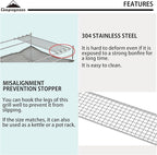 CAMPINGMOON 304 Stainless Steel Cooking Grates for Camping Stove Grill Campfire Open Fire MTG-G,MTG-2G,MTG-JS,MTG-JL