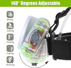 Mode Lamp-40A Rechargeable Hard Hat Miner Light, IP68 Waterproof LED Mining Headlamp, High Brightness Cap Lamp for Underground Mining, Riding, Construction & Outdoor Activities