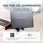 EF ECOFLOW 160 Watt Portable Solar Panel for Power Stations, 25% High Conversion Efficiency Foldable Solar Panel with Adjustable Kickstand IP68 Waterproof for Outdoor Camping RV, NextGen Version
