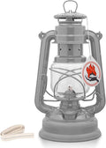 Feuerhand Outdoor Kerosene Fuel Lantern, German Made Weather Resistant Baby Special 276 Galvanized Hurricane Lamp for Camping or Patio, 10 Inches, Unpainted
