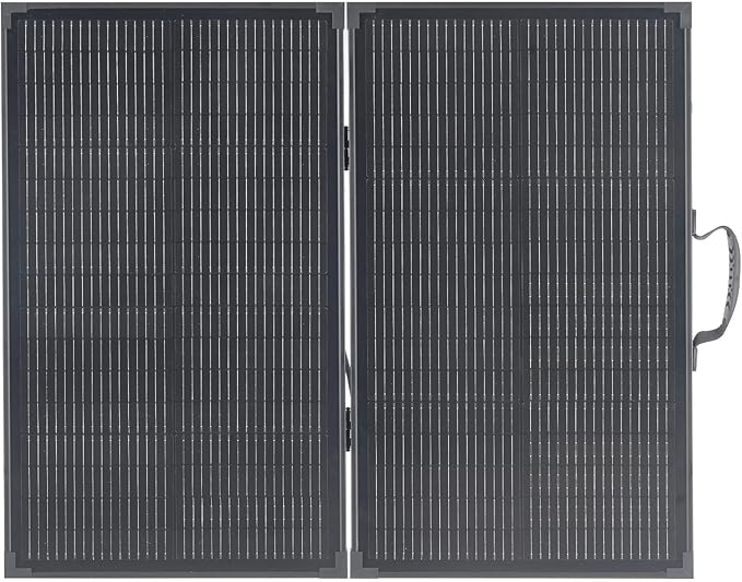 VEVOR 100W Foldable Solar Panel with Frame, 16BB N-Type Portable Monocrystalline Solar Panel Charger 24% Efficiency, IP67 Waterproof with 30A PWM Controller & MC4 Output for Camping, Hiking, RV Trips