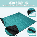 AGEMORE Cotton Flannel Sleeping Bag for Adults, Lightweight XXL Cotton Sleeping Bag for Camping Backpacking or Hiking, Water Resistant 3-4 Season Sleeping bag for Warm & Cool Weather
