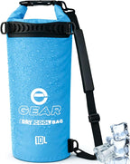 Enthusiast Gear Insulated Dry Bag Floating Cooler – 10L / 15L / 25L Roll Top, Leak Proof, Waterproof, Collapsible, with Padded Shoulder Strap - Perfect for Kayaking Fishing Beach