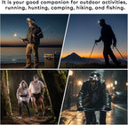 LED Hat Light, 900lm, 2 pcs Dimmable Clip on Cap Lights, Headlamp Rechargeable, 180°Adjustable Hands Free Hat Flashlight Headlamp Waterproof for Hiking, Running, Fishing, Cycling, Emergency (Yellow)