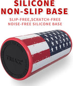 TILUCK Skinny Can Cooler for Slim Beer & Hard Seltzer, Stainless Steel, Doucle-Walled Stainless Steel Insulated Slim Cans, Standard 12 oz (U.S. Flag-NEW)