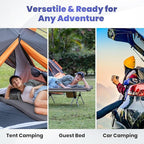 Hazli Matrix AirCell Memory Foam Camping Mattress Pad - CertiPUR-US Roll Up Mattress for Adults - Portable Foam Sleeping Mats for Camping - Camp Cot Sleeping Pad - Floor Sleep Mat Bed Roll for Car RV