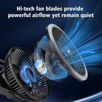 MORECORE Portable Camping Fan with LED Lantern, 24HRS Running 8inch Rechargeable Tent Fan, Powerful 3-Speed 180° Rotate with Hook, Quiet for Outdoor RV Travel Fishing Hurricane Emergency Power Outage