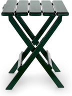Camco 51691 Green Large Adirondack Portable Outdoor Folding Side Table, Perfect for The Beach, Camping, Picnics, Cookouts and More, Weatherproof and Rust Resistant