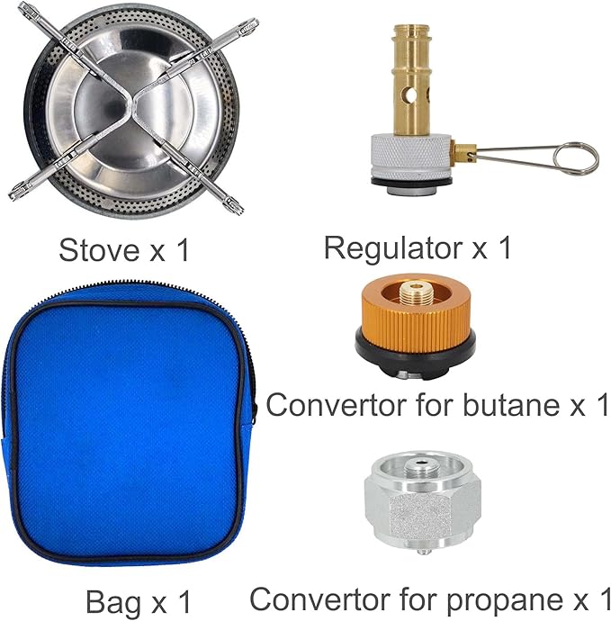Multi-Fuel Propane/Butane/ISO-Butane 3 in 1 Small Camping Stove For Outdoor Cooking