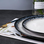 GaRcan Plate and Bowl Set Round Dinnerware Set, 16 Piece Porcelain Dinnerware Sets, Ceramica Dishes Dinner Sets, Modern Tableware with Dinner Plates
