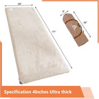 C·WILDYFIELD 4 INCH Thick Self Inflating Sleeping Pad with 9 R Value, Foam Camping Mattress, Ultra Thick Comfort Camping Mattress, Inflatable Foam Camping Pad, Portable Comfortable Sleeping Pad