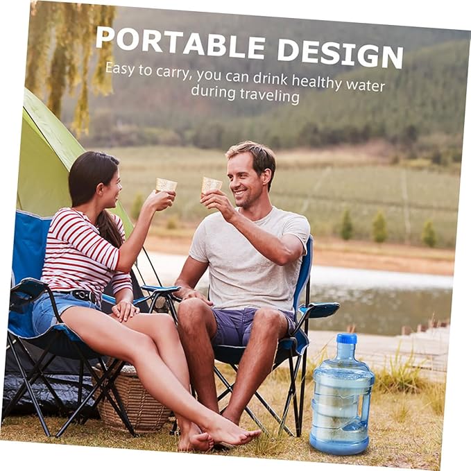 GANAZONO Thick Material Reusable Water Bottle Filter Large Capacity Outdoor Water Container for Camping Hiking