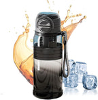 Fitness Water Bottle, 800ml Drinking Straw Cup, Beverage Container with Tea Filter, Portable Hydration Tool Category, Home Running Hiking for Camping Outdoor Travel School Cycling Indoor Use
