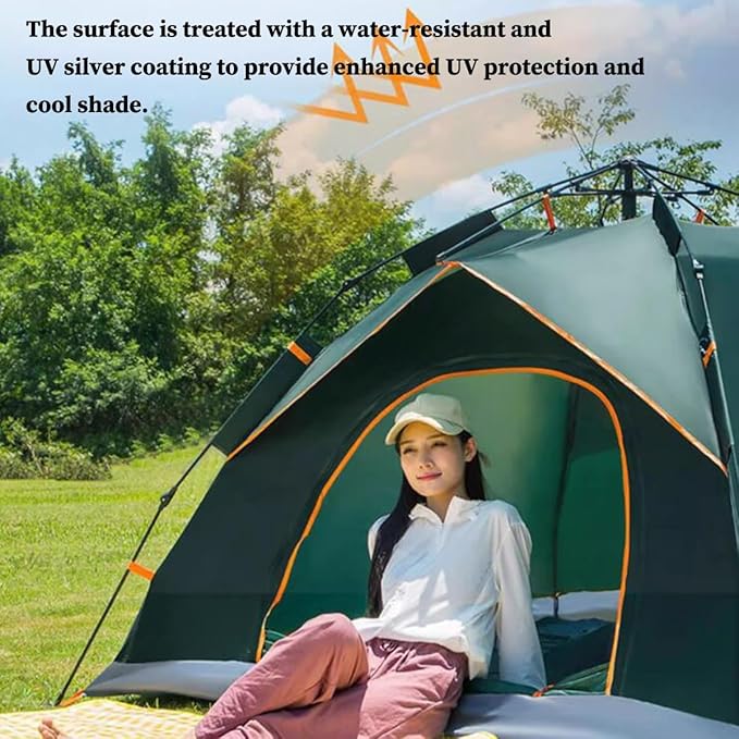 2 Person/3 Person Backpacking Tent, Easy Setup Beach Canopy Tent Sun Shade, Lightweight Portable Camping Tent for Camping, Festivals, Backyard, Beach (Color : /Blue, Size : 2 Person)