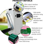 Hand Crank Generator w/Outlets U Type Hand Powered Generator, Portable Emergency Electric Camping Outdoor Home Use Lightweight Manual Generator,110V