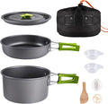 aiGear Camping Cooking Set Cookware Mess Kit with Storage Bag Pot Pan Set Camping Accessories for Outdoor Camping Hiking Picnic Portable and Lightweight Aluminum