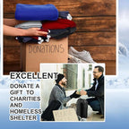 Tranqun 5 Packs Sleeping Bags for Homeless 5 Winter Beanies 5 Gloves Adults 0 Degree Camping Sleeping Bag Waterproof Lightweight for Donation Shelter
