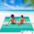 BYDOLL Beach Blanket 78''X81'' Waterproof Sandproof Suits1-4 Adults Oversized Lightweight Large Blanket Picnic Mat for Beach Sand Free Travel Camping Hiking Picnic
