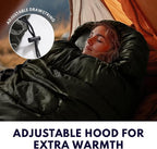 XXL Winter Sleeping Bags for Adults Cold Weather,Camping Sleeping Bag for Kids with Compression Sack,4 Season Camping Essentials Gear for Hiking,Traveling,Outdoor,Backpacking,Climbing