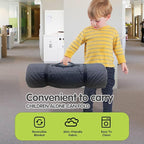 Personalized Toddler Nap Mats for Preschool, Custom Name Kids Sleeping Bag for Daycare, Roll Up Sleeping Mat with Removable Pillow and Soft Dot Minky Blanke for Boys Camping Travel