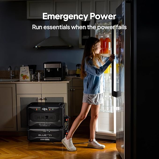BLUETTI Expansion Battery B300K×2, 5529.6Wh LiFePO4 Battery Pack for Power Station Apex 300 Only, Extra Battery for Home, Emergency, Road Trip