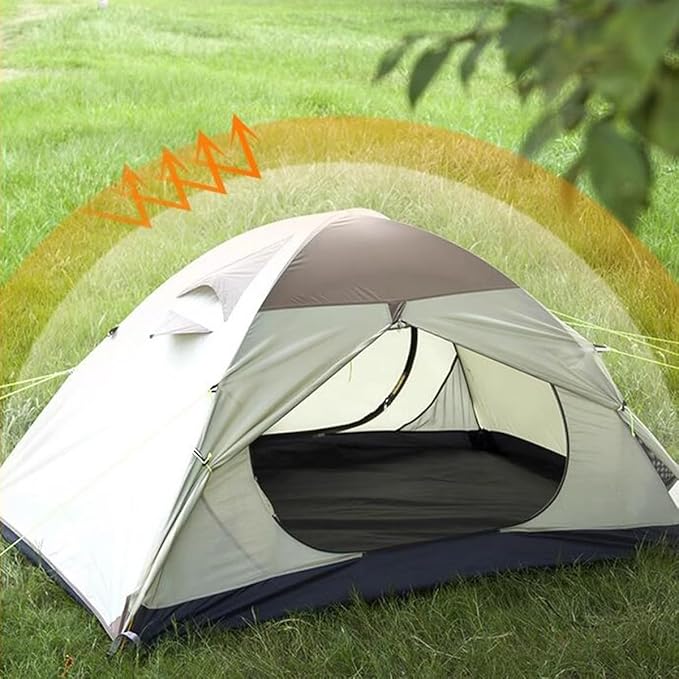 Backpacking Tent 2 Person/3 Person Waterproof Lightweight Double Layer Free-Standing Aluminum Pole Beach Canopy Tent for Outdoor Camping Hiking 4 Season Tent (Color : A, Size : 2 Person)