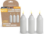 9-Hour White Candles for UCO Candle Lanterns, Long-Burning Candles for Outdoor, Camping, Prepping Supplies and Emergency Preparedness