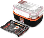 Flameless Self-Heating Lunch Box – Portable Food Warmer Oven BC-003/BC-007 – Large/ Extra Large Capacity – Heats Meals, MREs & Cans Under 10 Min – Camping, Travel, Office, Emergency