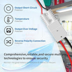Redodo 12.8V 100Ah LiFePO4 Battery with 14.6V 20A Lithium Battery Charger; Built-in 100A BMS, 5 Hours Fast and Fully Charging, 4000 Cycles Battery for RV, Camping, Solar Home, Marine, Boat etc