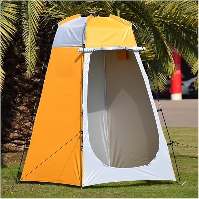 Camping Tent,Shower Tent, Portable Changing Fitting Room Outdoor Camping Shower Bathing Tent Privacy Toilet Dual Layer Waterproof Tourist Tents Camping Tent