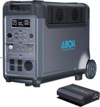 Portable Power Station with 500W Alternator Charger, 3840Wh LiFePO4 Battery, 3600W Electric Solar Generator for Garage, Home, Off-Grid Living, Camping, RVs, Outdoor Adventures, Power Outages